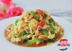 Illustration of how to stir-fry three shredded silkworms 10