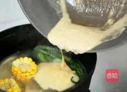 Illustration of how to make three fresh bamboo shoots and fried crispy meatballs 11