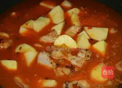 Illustration of Braised Pork and Potatoes 8