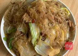 Illustration of how to make baby cabbage vermicelli 6