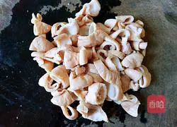 Illustration of how to make fried large intestine with green pepper 4