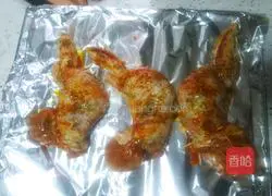 Illustration of how to make chicken wings with rice 9