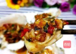 Illustration of grilled oysters 8