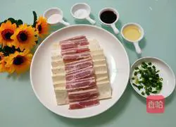 Illustration of how to make steamed old tofu with pork belly and bacon 10