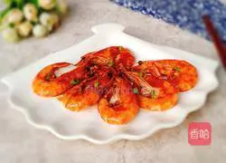 Illustration of braised prawns in oil 14