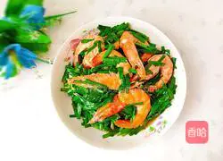 Illustration of how to make stir-fried spring leeks and shrimps 16