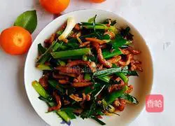 How to make shredded pork with garlic sprouts Illustration 11