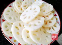 Illustration of how to make fried lotus root box 4