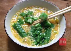 Okra Illustration of making eggs in seconds 7
