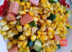 Illustration of how to make three-color corn 6