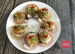 Illustration of steamed garlic vermicelli scallops 17