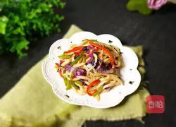 Illustration of how to make fried noodles with vegetables 10