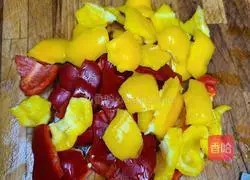 Stir-fried with colored peppers Lamb recipe illustration 3