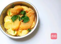 Illustration of how to make delicious, juicy and crispy stewed tamagoyaki tofu with bamboo spinach, shrimp and shrimp 7