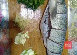 Illustration of braised grass carp 2