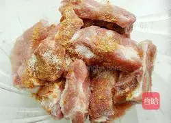 Fry Illustration of how to make pork ribs 4