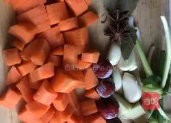 Illustration of how to make pork ribs rice 3