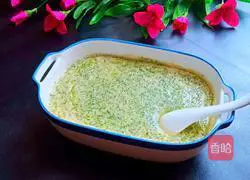 Broccoli Illustration of how to make yam and egg custard 15