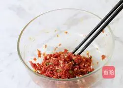 Illustration of how to make bitter melon stuffed with meat 3