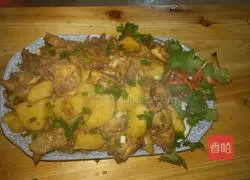 Illustration of how to make potato stuffed chicken 6