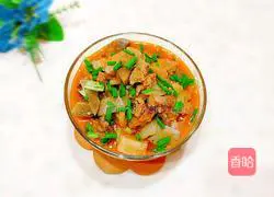 Illustration of how to make taro stewed beef brisket 20