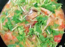 Illustration of how to make fish head stew with tomato sauce 17