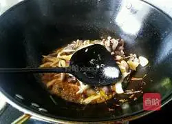 Illustration of how to make fried duck gizzards with mushrooms 7