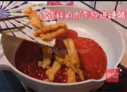 Illustration of how to make sweet and sour pork 11