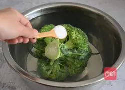 Illustration of how to make garlic minced pork and broccoli 1