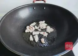 Illustration of how to make stir-fried meat with watermelon rind 5