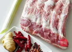 Illustration of how to make soy pork ribs 1