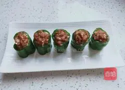 Illustration of how to make meat stuffed with pepper 4