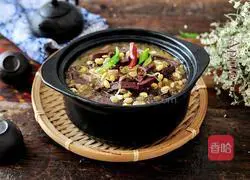 Illustration of how to make pig blood casserole 14