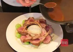 Illustration of how to cook New Zealand lamb chops with vegetables and rice 9