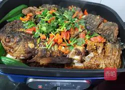 Illustration of grilled fish 12