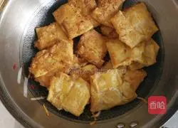 Illustration of how to make longli fish with bean skin 6