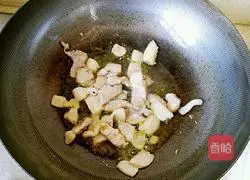 Illustration of how to make fried mushrooms with sliced ​​meat 3