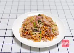 Illustration of how to make fried chicken vermicelli 7