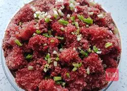 Illustration of how to make steamed pork with rice flour 6