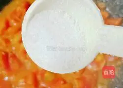 Illustration of how to make tomato and egg bento 7