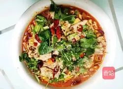 Boiled Illustration of how to make sliced meat 4