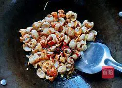 Illustration of how to make fried large intestine with green pepper 8