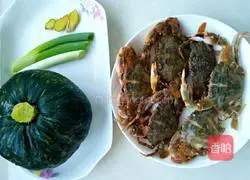 Illustration of how to make braised crabs with pumpkin 2