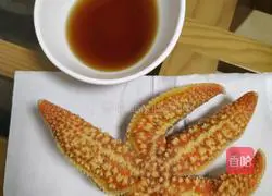 Illustration of how to make steamed sea five stars 2