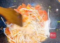 Illustration of how to make tomatoes and enoki mushrooms 7