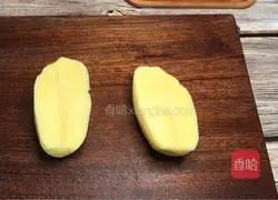 Illustration of Cumin Ham Sausage and Potato Skewers 1