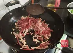 Illustration of how to make stir-fried shredded pork with Hu Qin 10