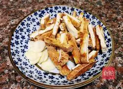 Illustration of how to make fried tofu with leeks 7