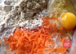 Illustration of how to make shredded radish cake 2