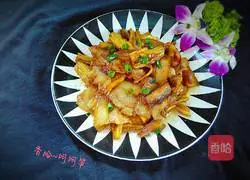 Illustration of how to make braised pork with yuba 17